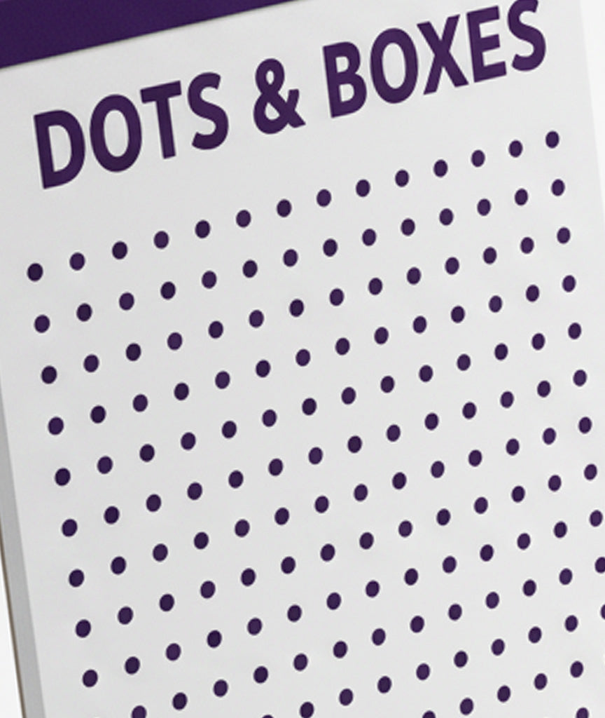 Dots & Boxes Travel Game Pad – 50 Tear-Off Sheets