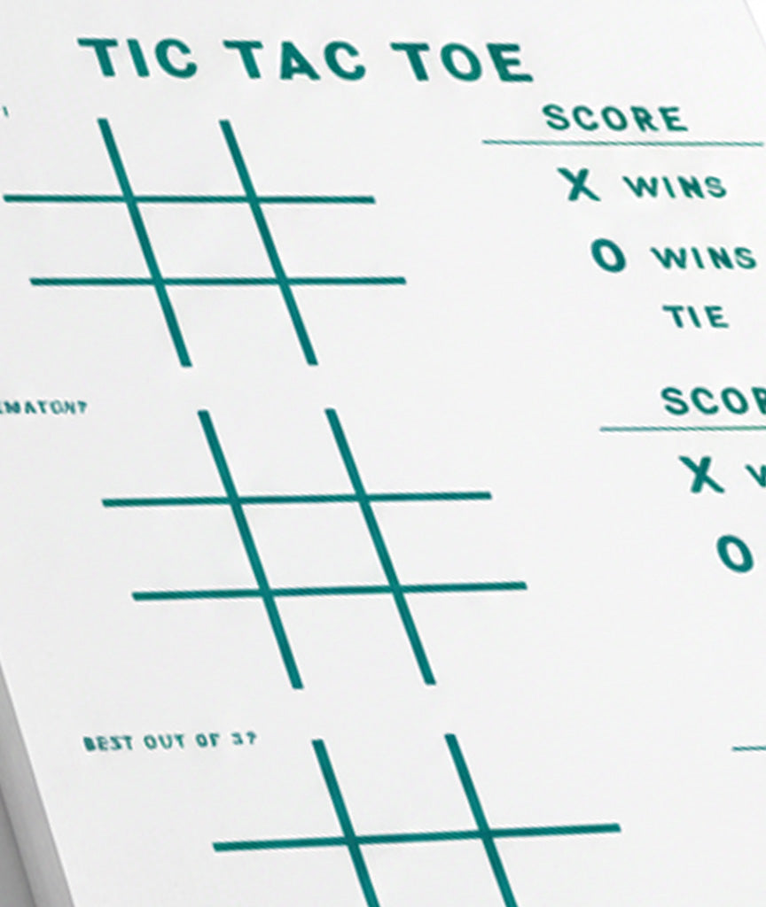 Tic Tac Toe Travel-Size Game Pad – 50 Tear-Off Sheets