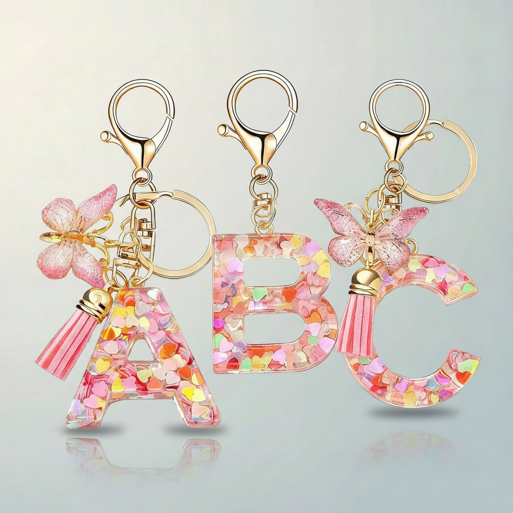 Alphabet Bag Charm – Clip-On Initials & Letters