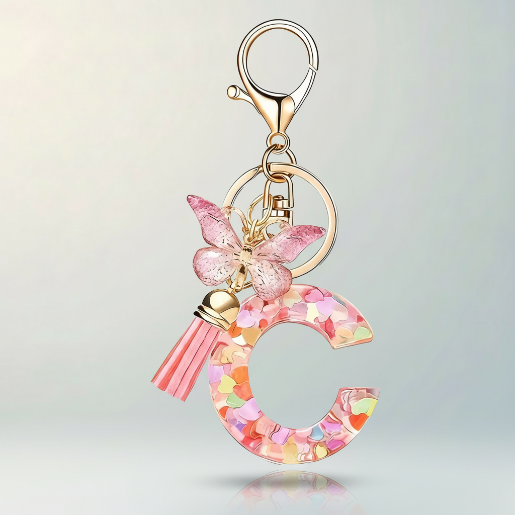 Alphabet Bag Charm – Clip-On Initials & Letters