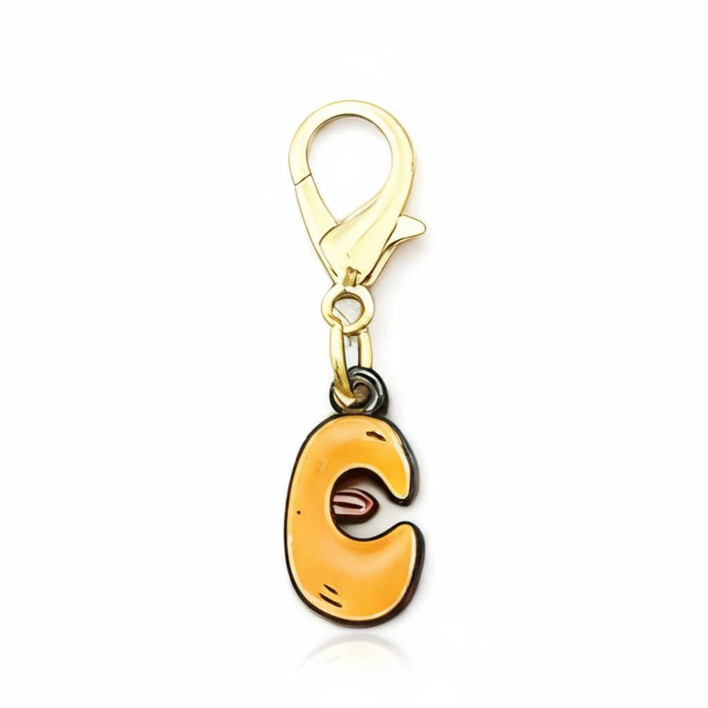 Alphabet Bag Charm – Colorful Initial Clip-On for Kids’ Bags