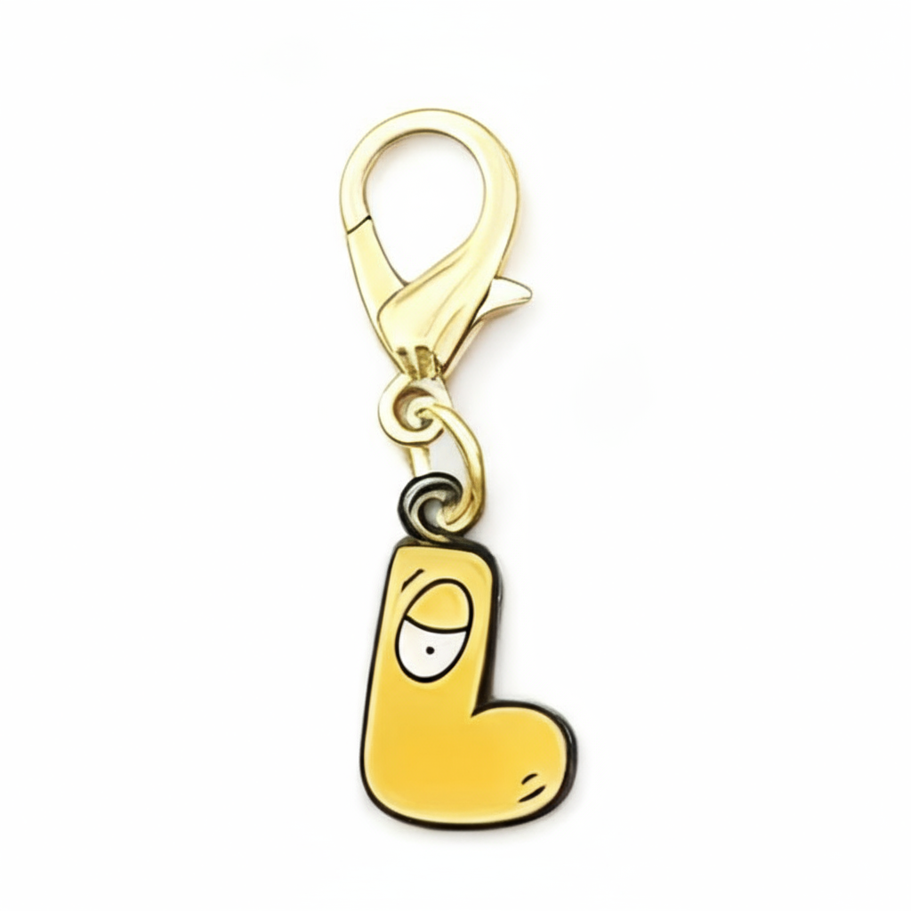 Alphabet Bag Charm – Colorful Initial Clip-On for Kids’ Bags